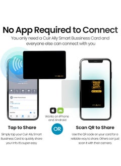 CUIR ALLY NFC Business Card(White)- Tap and Share your readymade Contact Card to any mobile instantly  - Image 3