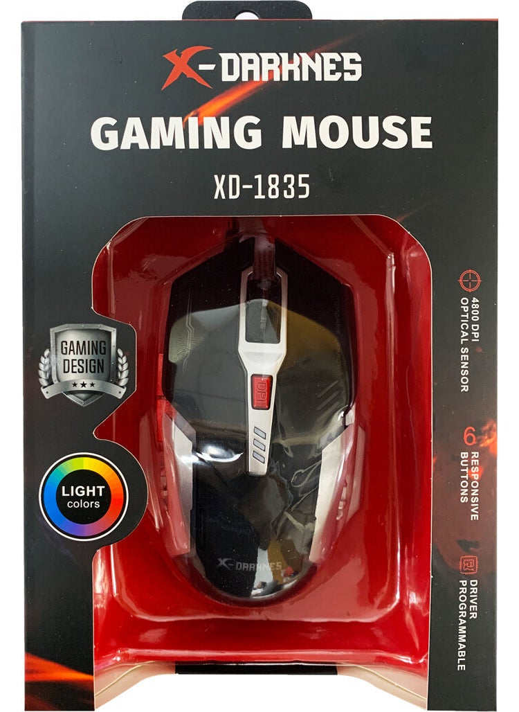 Yusoft XD-1835 USB Wired RGB Gaming Mouse  - Image 2