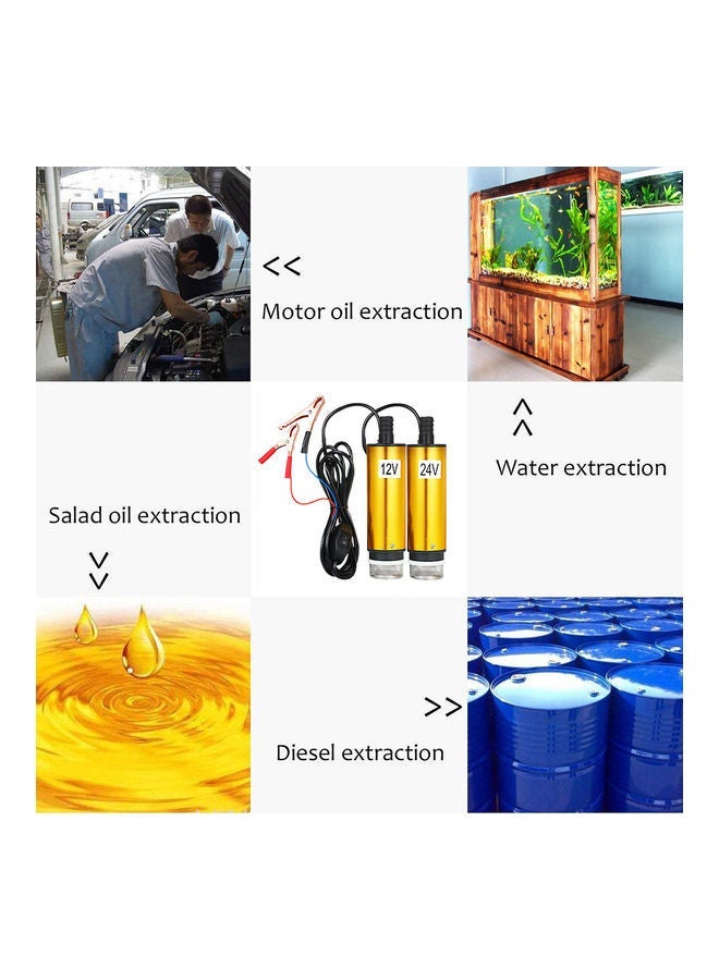 NIBEMINENT 60W DC 24V Submersible Pump Gold 20.00x1x5.5cm - Image 4