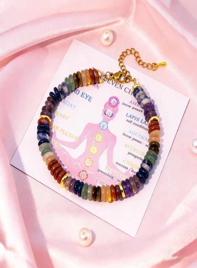 igvean Healing Crystals Chakra Bracelets Healing Gifts for Women Spiritual Gifts Anxiety Bracelet for Women Birthday Gift Ideas Valentines Day Christmas Gift for Best Friend Mom Daughter Coworker - Image 4