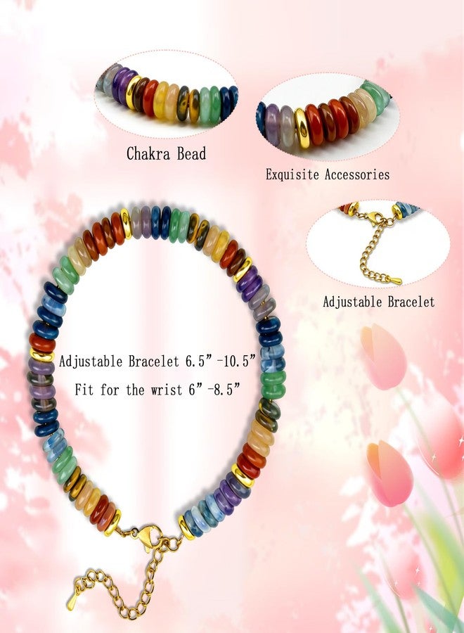 igvean Healing Crystals Chakra Bracelets Healing Gifts for Women Spiritual Gifts Anxiety Bracelet for Women Birthday Gift Ideas Valentines Day Christmas Gift for Best Friend Mom Daughter Coworker - Image 3