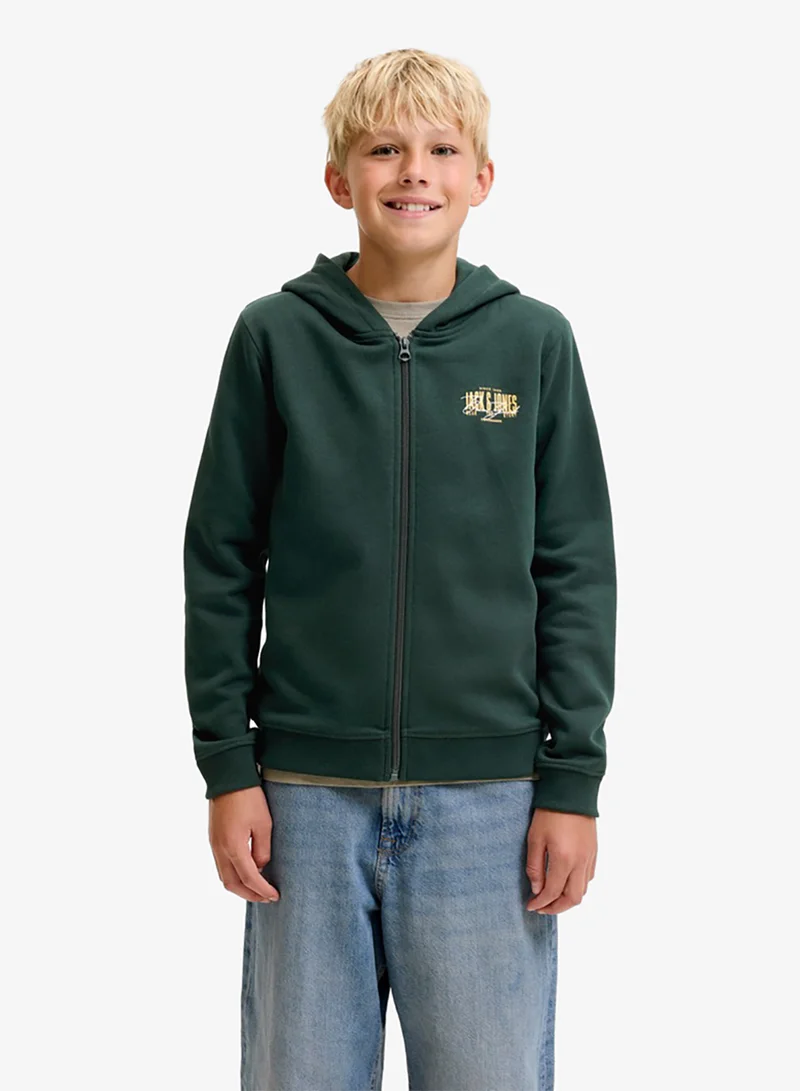 جاك وجونز جونيور Youth  Zip Throue Hoodie