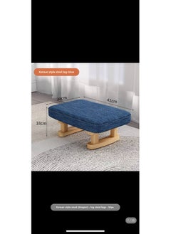 Creative Wooden Stool Upholstered Footrest Blue - pzsku/ZDC622A0651CC8E66559FZ/45/_/1734014423/bb393955-d3a9-44fa-8d79-30cd41a22485