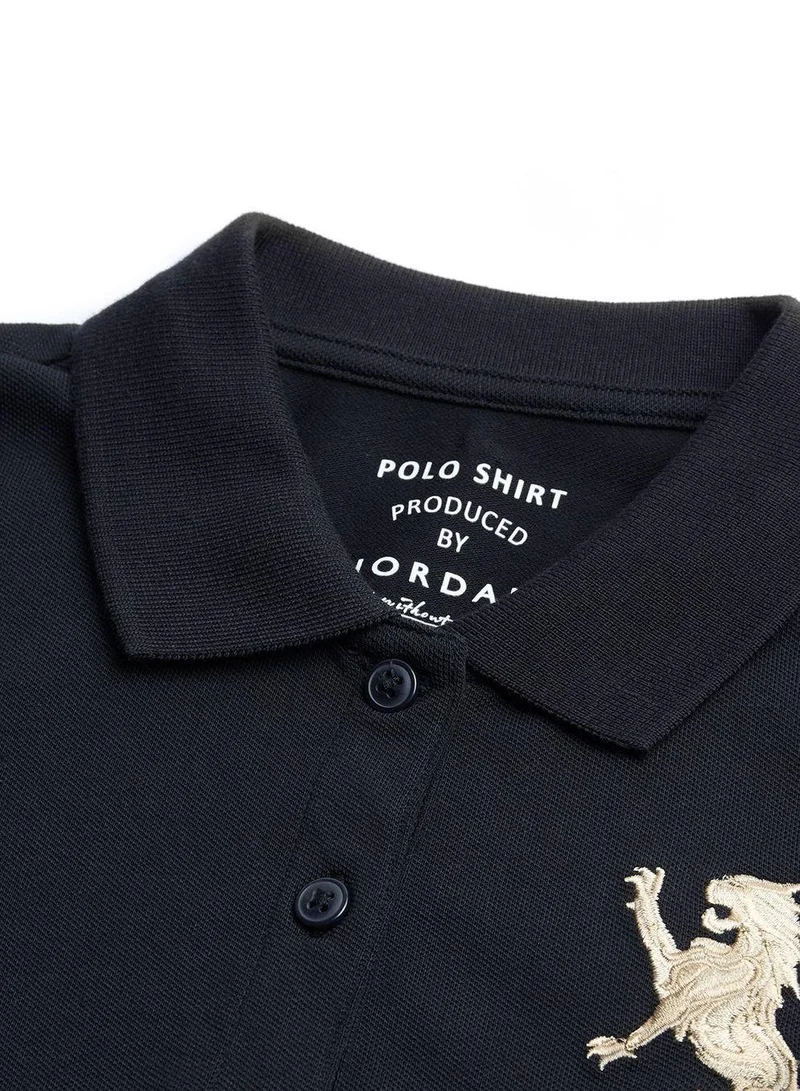 Giordano  Women’s Slim Fit Embroidered 3D Lion Polo for Women | Best Price UAE