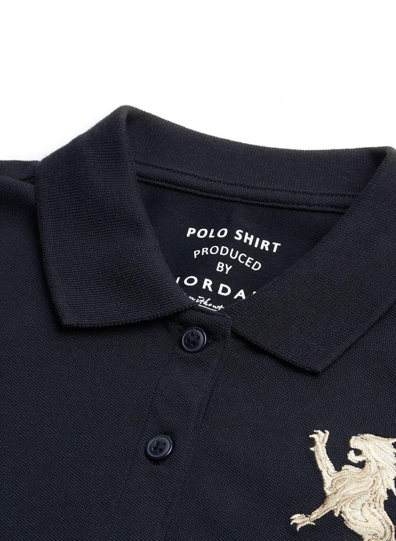 GIORDANO Women’s Slim Fit Embroidered 3D Lion Polo - Image 3