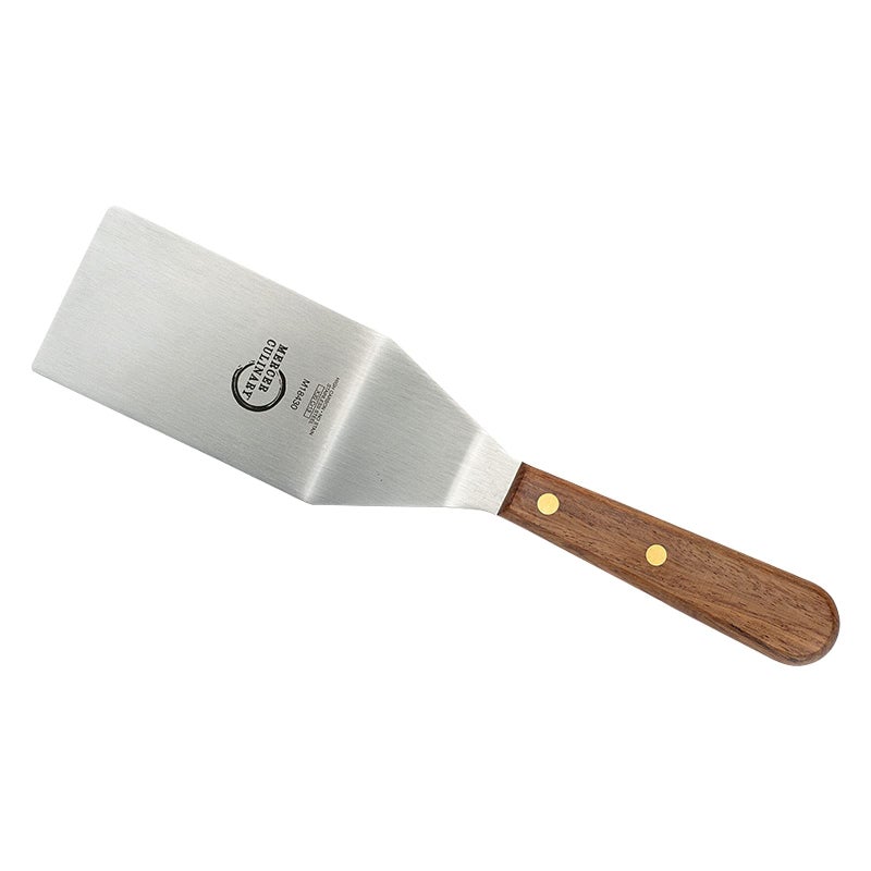 Mercer Culinary Mercer Culinary Praxis Rosewood Handle Square Edge Turner 4 Inch x 25 InchBrown 