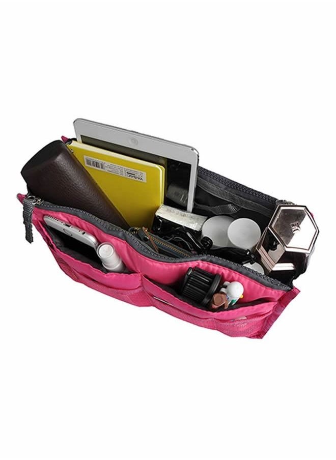 Umiwin - 13 Pocket Ladies Hand Bag Organizer Rose Red - Image 1