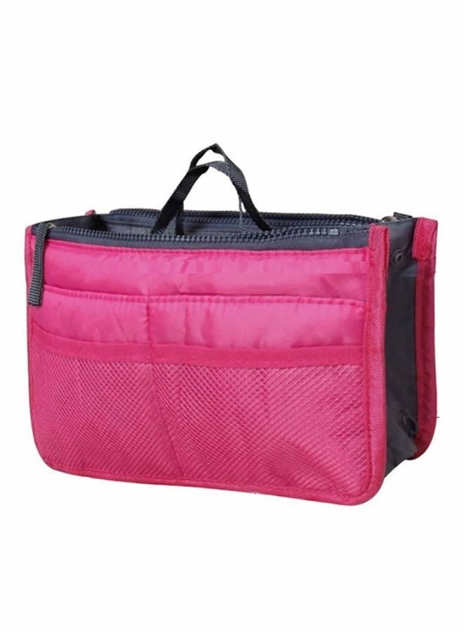 Umiwin - 13 Pocket Ladies Hand Bag Organizer Rose Red - Image 1
