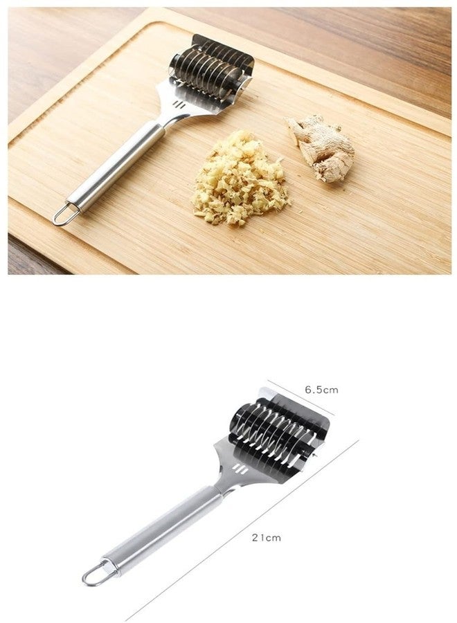 faas Noodle Lattice Roller Docker,8 inch High Grade Stainless Steel Noodle Lattice Roller Docker Dough Cutter Spaghetti Maker for Kitchen Cooking Tools(Pack of 1) - Image 3