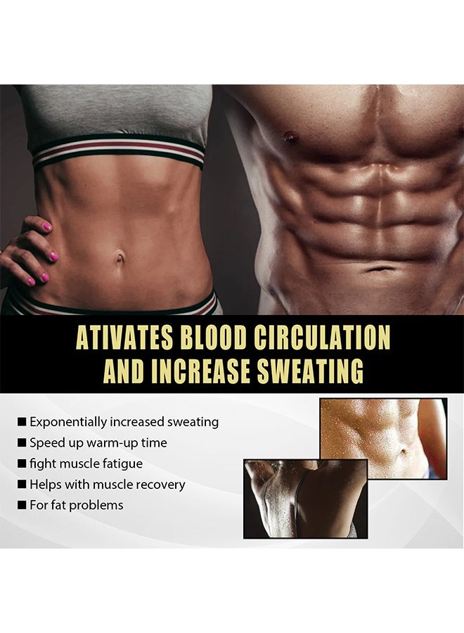 EELHOE Ginger Fat Reduction Hot Sweat Cream，Abdominal Muscle Cream Strengthens Chest Abdominal Muscles Line，Hot Slimming Cream，Weight Loss ，Flat Belly Firming Cream，Firm Body Firming ，Hot Fat Cream - Image 2