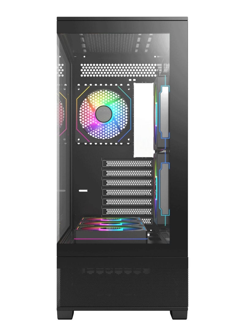 NANOTECH ArcaneX Gaming PC - Intel Core i7-14700F Processor, 20 Cores & 28 Threads, DDR5 32GB (2*16) Ram, Nvidia GeForce RTX 5070 12GB GDDR7 Graphics Card, 2TB Gen4.0*4 NVMe M.2 SSD,  3 Fan AIO Liquid Cooler, 850W 80 Plus Power Supply, Windows 11 Pro | Wi-Fi  - Image 3