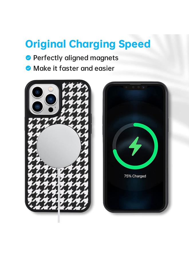 S-TOP Case For iPhone 14 Pro Leather Texture MagSafe Magnetic Phone Case - Image 3