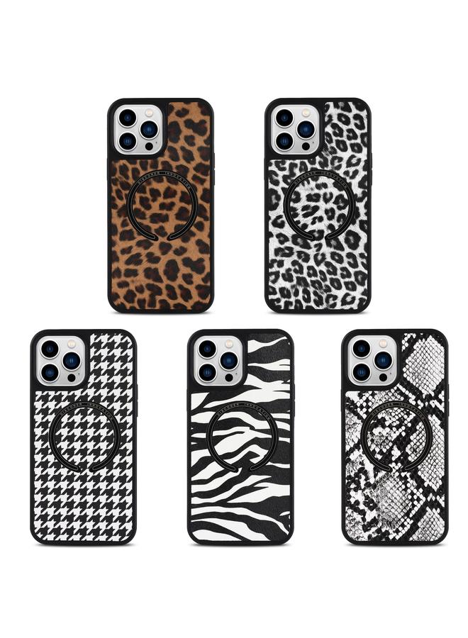 S-TOP Case For iPhone 14 Pro Leather Texture MagSafe Magnetic Phone Case - Image 2