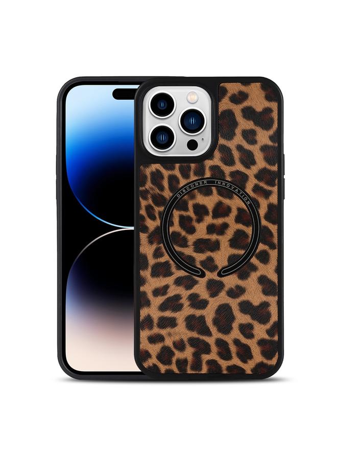 S-TOP Case For iPhone 14 Pro Leather Texture MagSafe Magnetic Phone Case - Image 1