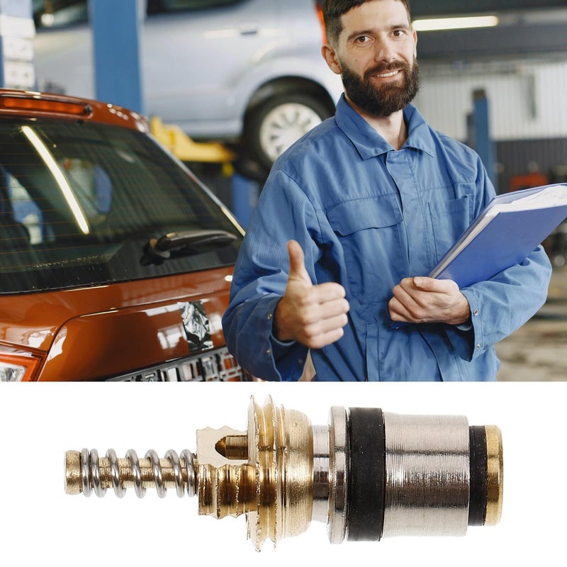 طقم صمام R134a لمكيف الهواء، استبدال الإبرة ذات الضغط العالي والمنخفض لتبريد السيارات - Image 5