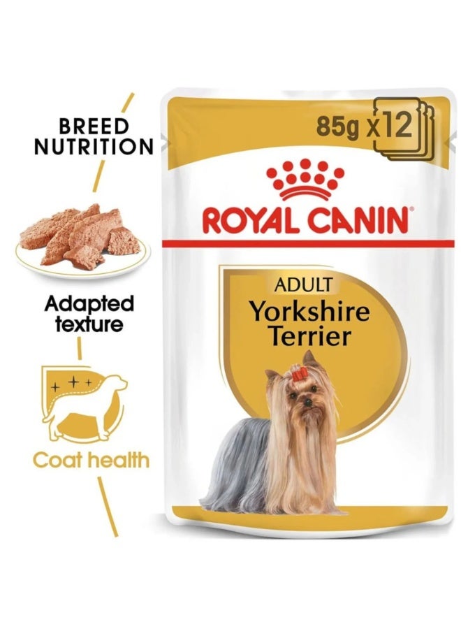 Royal Canin Breed Health Nutrition Yorkshire Adult Dog Wet Food - 12X85G - Image 4