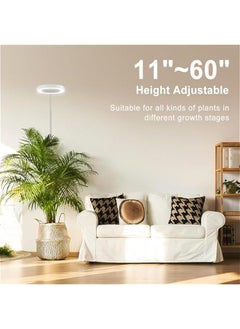 Arabest 72 LED Full Spectrum Grow Light with 4 Brightness Levels, Automatic Timer, Adjustable Height for Indoor Plants.  - Image 2