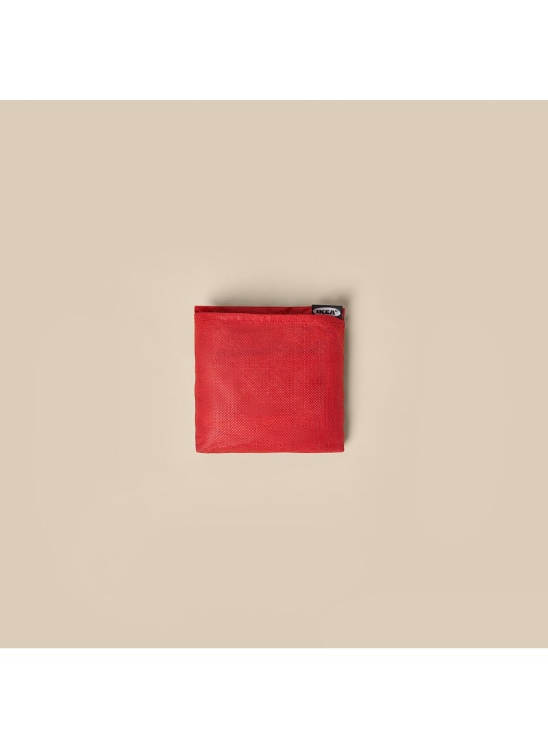 Carrier Bag, Light Brown/Red, 36x45 cm, Durable & Foldable - Image 4
