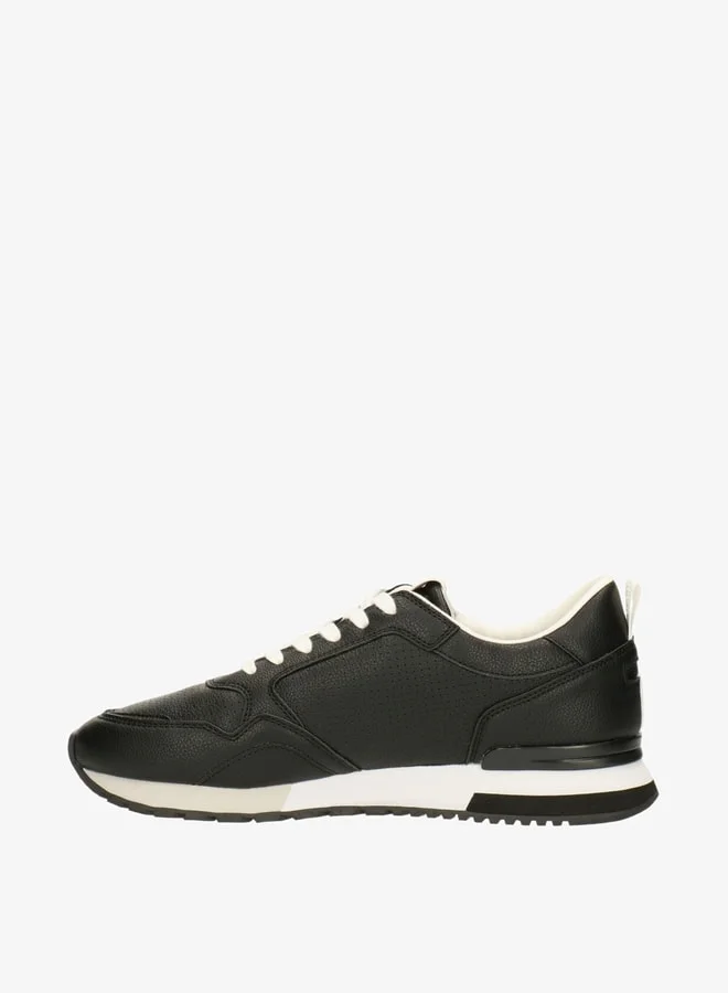 GAP Men's Logo Detailed Sneakers with Lace-Up Closure