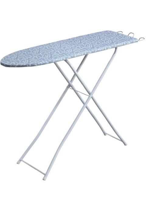 Clean and Care Ironing Board Size A 110cm x 30cm Strong Board 4 Adjustable Heights Iron Durable Stand High Quality Cushion Foldable Space saving