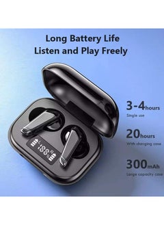 Generic Earbuds TWS FE Bluetooth 5.3 Earphones With TWS Wireless Low Latency Technology and Headset LED Digital Display In Sleek Black Design Earphones  - Image 2