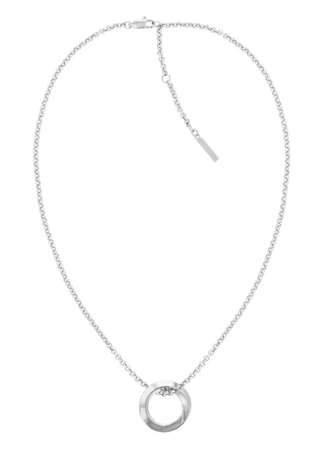 CALVIN KLEIN Twisted Ring Long Necklace