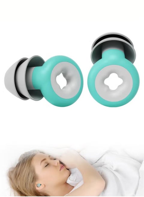 Ear Plugs for Sleeping Noise Cancelling, Immersive Silicone Noise Cancelling Earplugs for Sleeping, Studying, Working, Traveling, Swimming (-33dB) (Green)