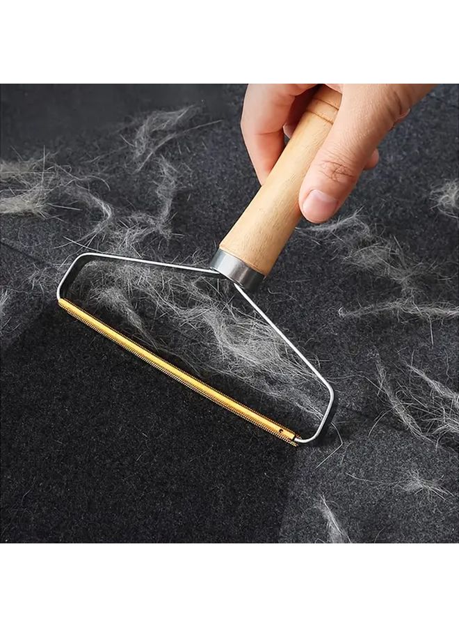 Manual Scraper Double Sided Hair Removal Lint Remover Ergonomic Handle For Clothing Furniture - Image 1