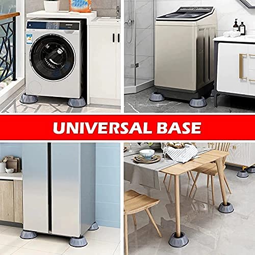istore Anti Vibration Pads for Washing Machine Noise Reducing and Anti Slip Anti Vibration Rubber Washing Dryer Shock Furniture Lifting Base Leveling Feet Legs Anti Slip Shock - Image 5