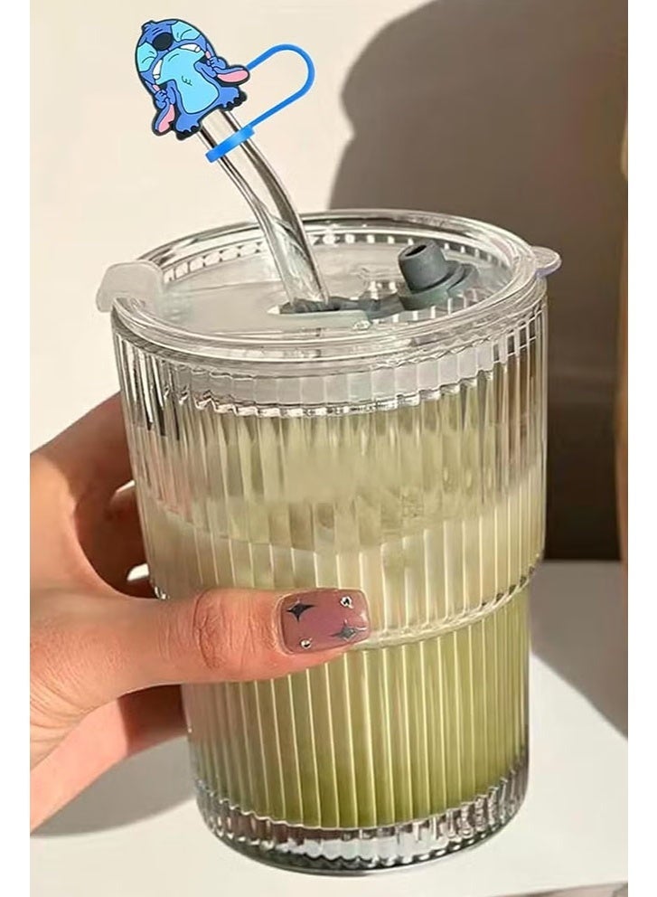 Silicone Straw Covers Cap 5Pcs, Straw Cover Cap for Stanley Cup, Silicone Straw Topper Compatible with 30&40 Oz Tumbler with Handle,10mm 0.4in Dust-Proof Reusable Straw Tips Lids - Image 5