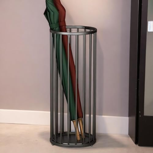 Decorlay Wrought Iron Umbrella Stand Rack, Free Standing Umbrella Holder For Canes,Walking Sticks Rustproof And Easy To Clean, Home,Office (Black) - Image 2