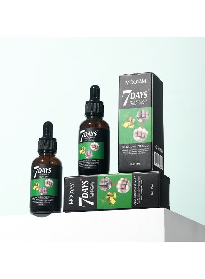 MOOYAM 7 Days Nails Fungus Treatment, Moisturize the Cuticle & Strengthen Nails and Helps Nails Healthy Grow Nail Repair Treatment Solution Restoring Healthy Nails 30ml - Image 2