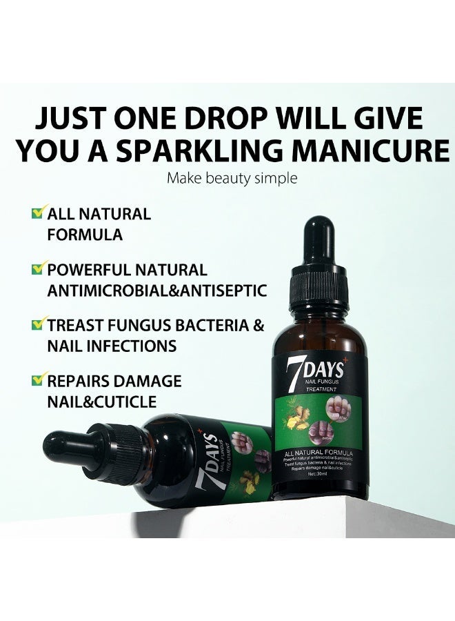 MOOYAM 7 Days Nails Fungus Treatment, Moisturize the Cuticle & Strengthen Nails and Helps Nails Healthy Grow Nail Repair Treatment Solution Restoring Healthy Nails 30ml - Image 4