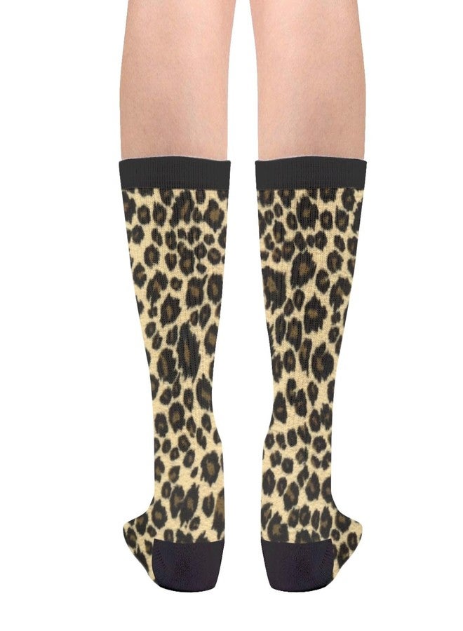 MOLIAN Unisex Fun Novelty Crazy Crew Socks Animal Leopard Print Dress Socks - Image 2