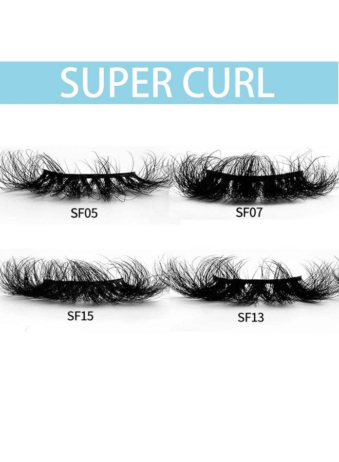 mikiwi Fluffy 22-25Mm Mink Lashes Wholesale Mikiwi 20 Pack Eyelashes, Real Mink Thick Handmade Full Strip Lashes, Crueltyl Free Lash, Dramatic Lashes For Halloween Party, 20 Pairs 22-25Mm Lashes - Image 2