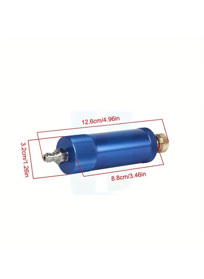 Upgraded Oil Water Separator For Air Compressor Blue Dual Layer Filter Pneumatic Equipment Workshop - Image 5