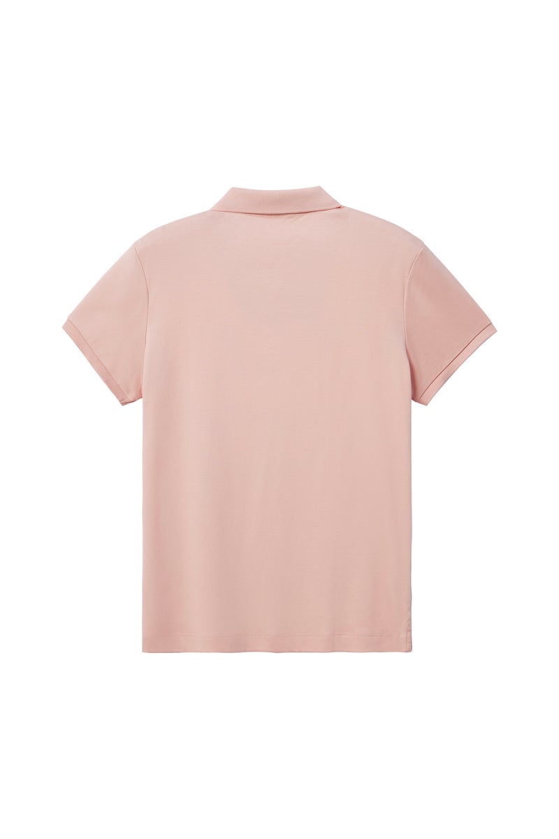 GIORDANO Pink Liquid Touch Polo for Women - Image 2