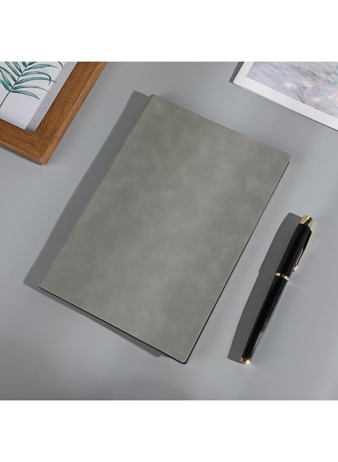 Bluejw In Stock Sheep Skin Business Notepad Simple Solid Color Soft Leather Large Notepad A6 Classic Student A5 Notebook - Image 1