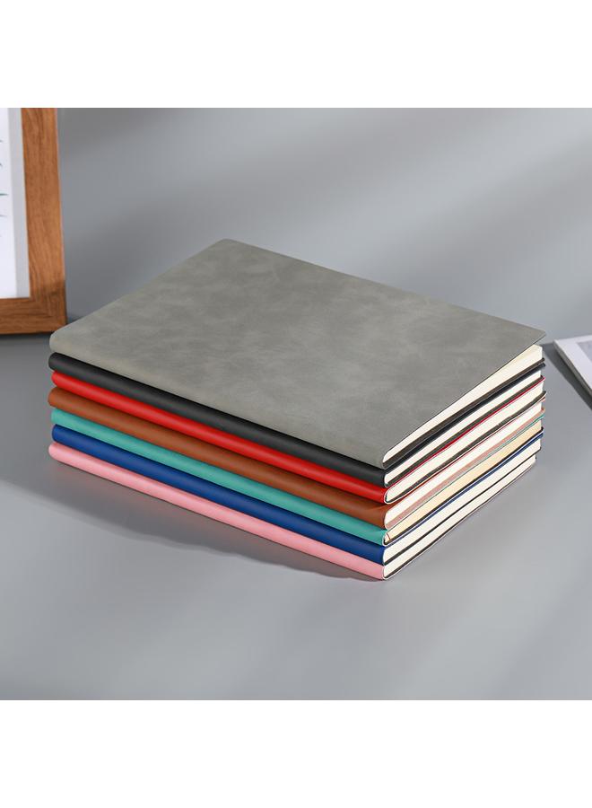 Bluejw In Stock Sheep Skin Business Notepad Simple Solid Color Soft Leather Large Notepad A6 Classic Student A5 Notebook - Image 3