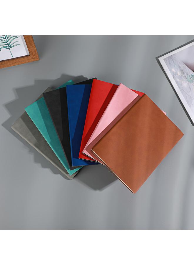 Bluejw In Stock Sheep Skin Business Notepad Simple Solid Color Soft Leather Large Notepad A6 Classic Student A5 Notebook - Image 2