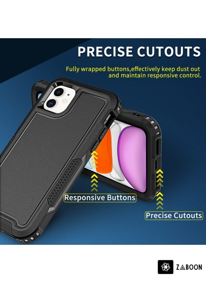 Zaboon - Protective Case For iPhone 11 3 in 1 PC + TPU Shockproof - Image 1