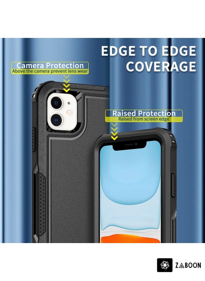 Zaboon - Protective Case For iPhone 11 3 in 1 PC + TPU Shockproof - Image 1