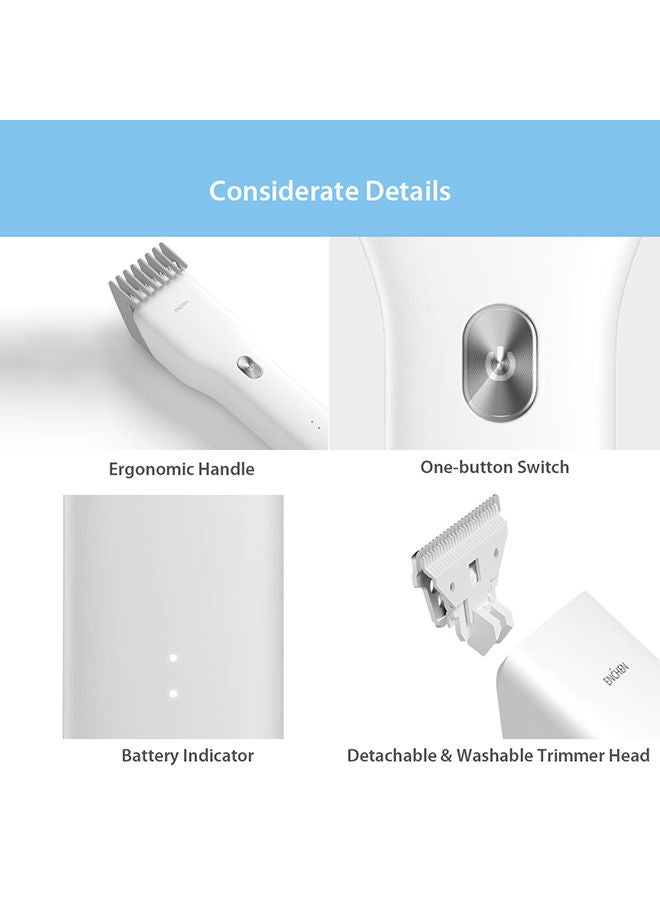 NIBEMINENT Enhcen Boost Hair Trimmer White 17.00X4.00X9.00cm - Image 2