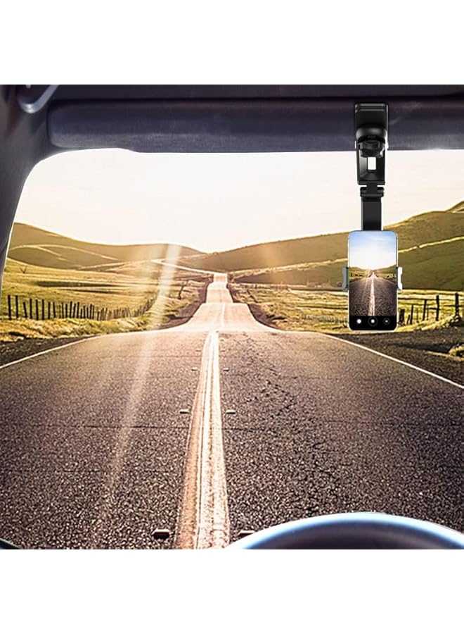 Green Tiger Universal 360 Degrees Car sun-reflector mount Stand Smartphone Sun visor Phone Holder phone bracket on car - Image 4