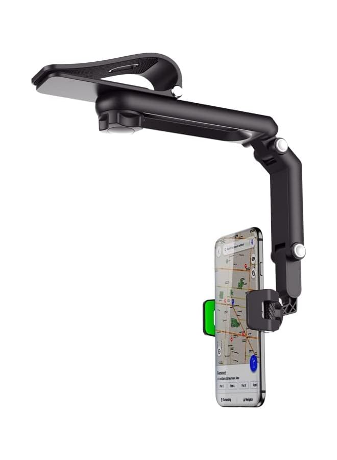 Green Tiger Universal 360 Degrees Car sun-reflector mount Stand Smartphone Sun visor Phone Holder phone bracket on car - Image 3