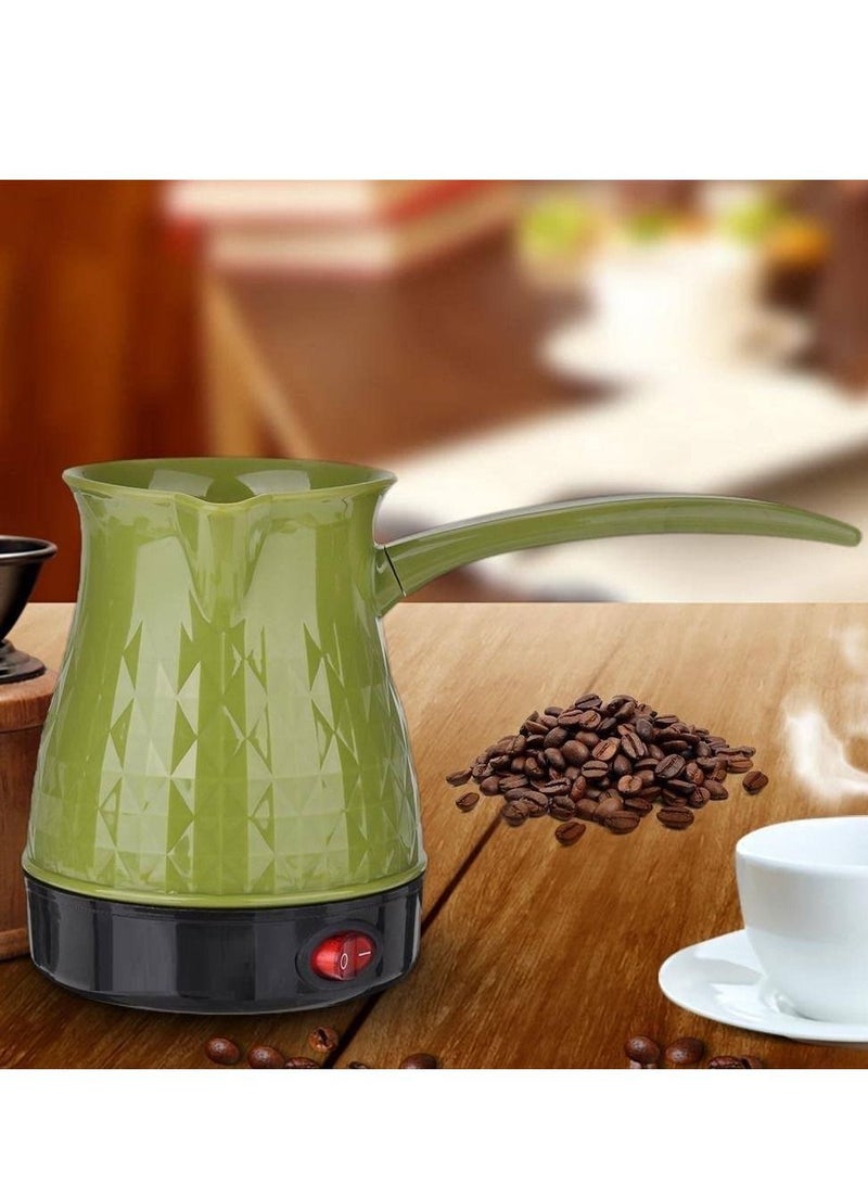 واي آند دي ماكينة صنع القهوة التركية الأوتوماتيكية الكهربائية اللاسلكية للمكتب والمنزل باللون الأخضر - Image 3