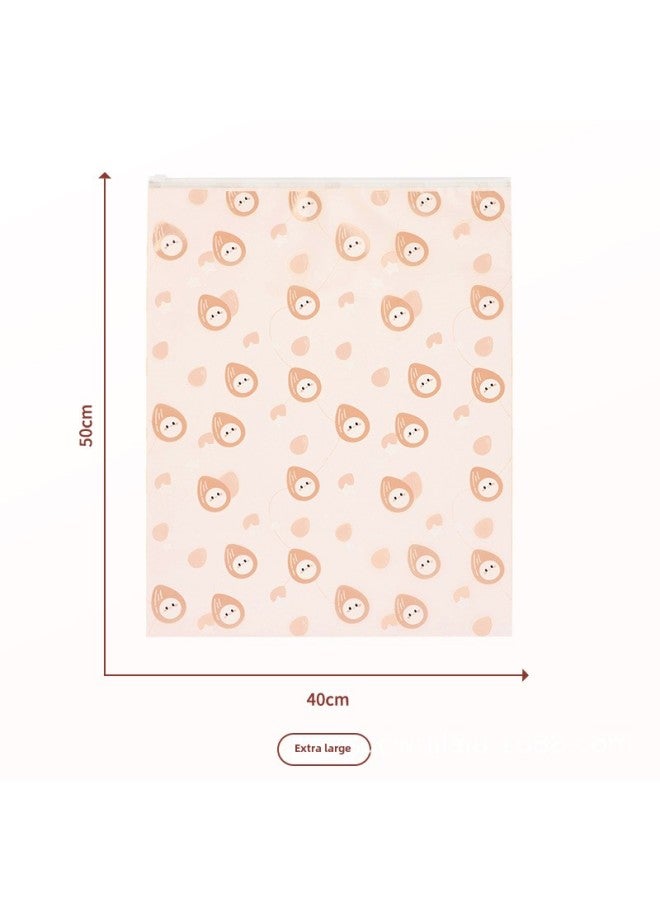 Nut Travel Storage Bag Clothes Tidy Bag Portable Frosted Waterproof Sealed Bag Luggage Clothes-Specification:40*50 Pink - Image 1