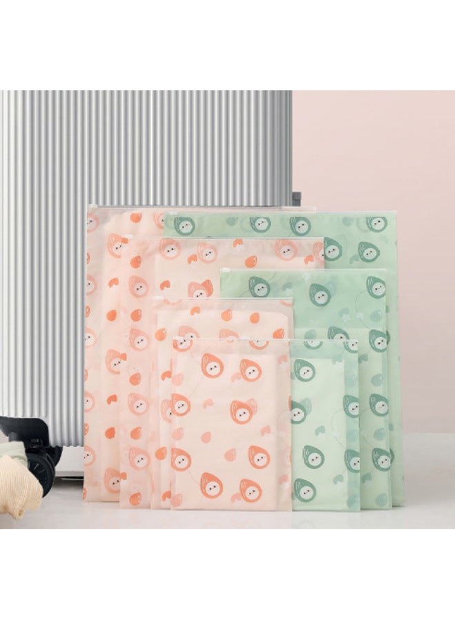 Nut Travel Storage Bag Clothes Tidy Bag Portable Frosted Waterproof Sealed Bag Luggage Clothes-Specification:40*50 Pink - Image 5