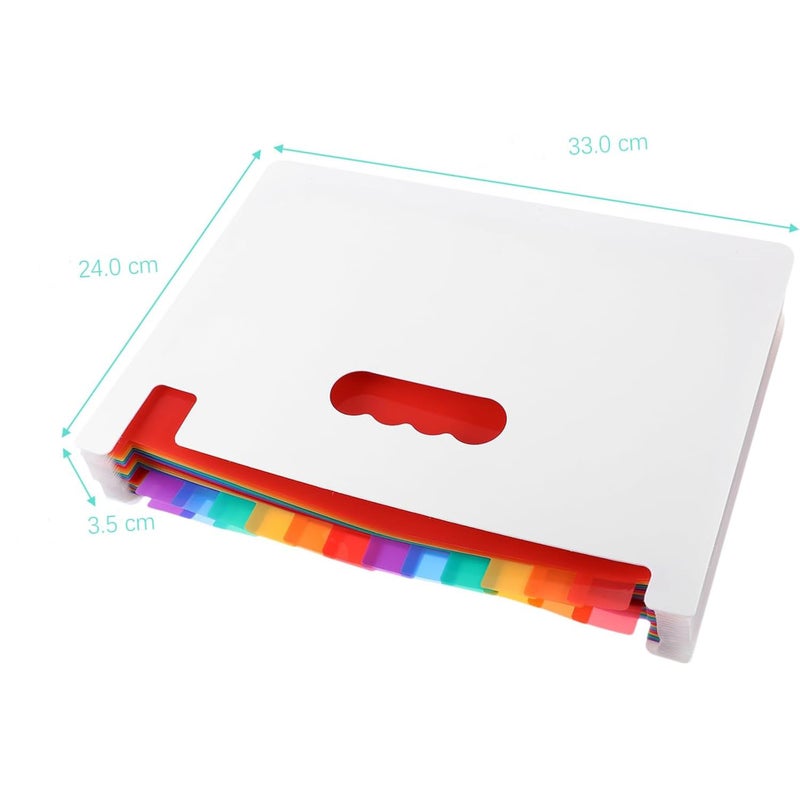 Best Selling Color Liner Organ Bag Examination Paper Data Book Student Office Large Capacity Storage Classified File Bag - Image 1