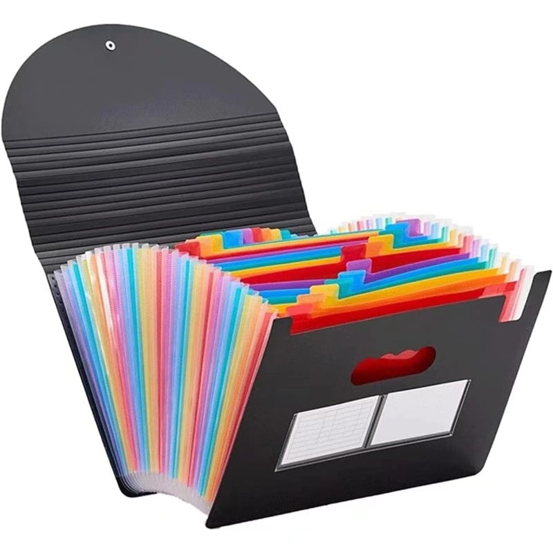 Best Selling Color Liner Organ Bag Examination Paper Data Book Student Office Large Capacity Storage Classified File Bag - Image 3